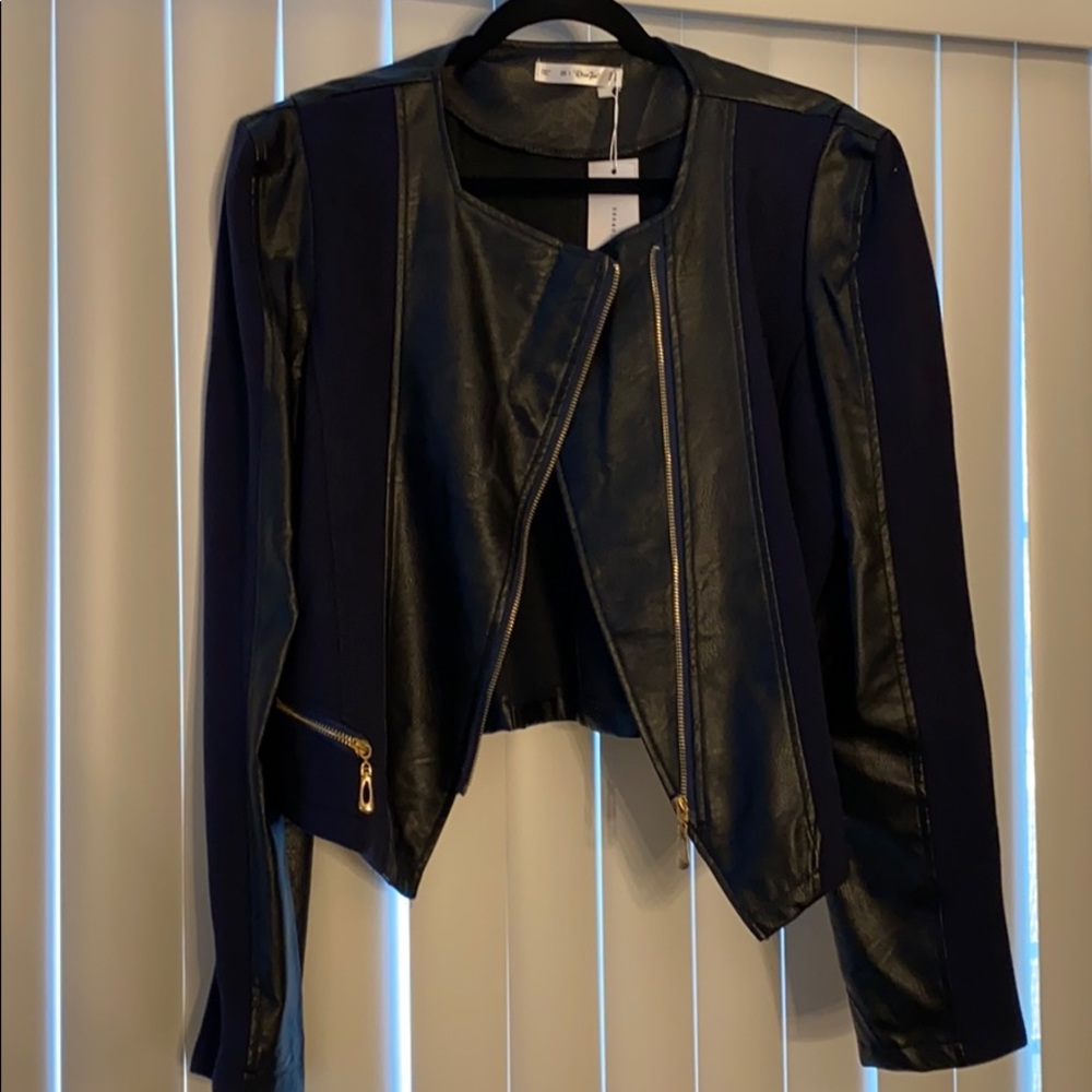 Faux leather jacket